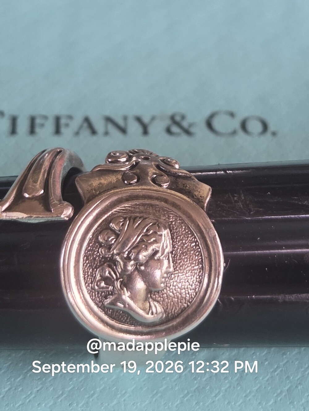 1863 Tiffany & Company / Gorham Medallion Spoon Ring Sterling Silver Luxury #02